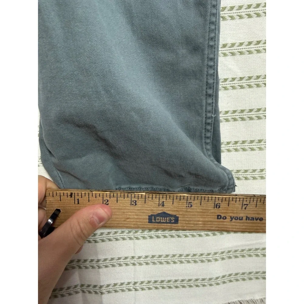 Gap Mens Slim Fit Chino Pants Sage Green Cotton Stretch Tapered Leg Size 30x30